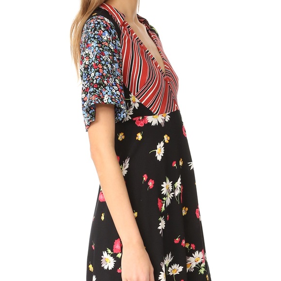 Free People Stripes and Flowers Mini Dress - Picture 4 of 5